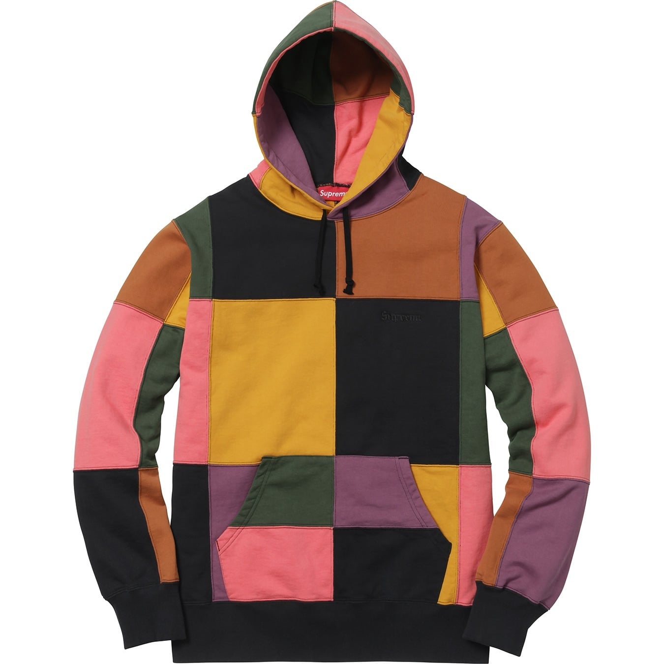 Patchwork Hooded Sweatshirt view 3